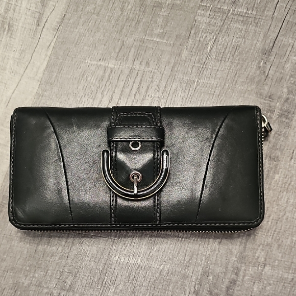 Coach Black Leather Wallet - Picture 1 of 16